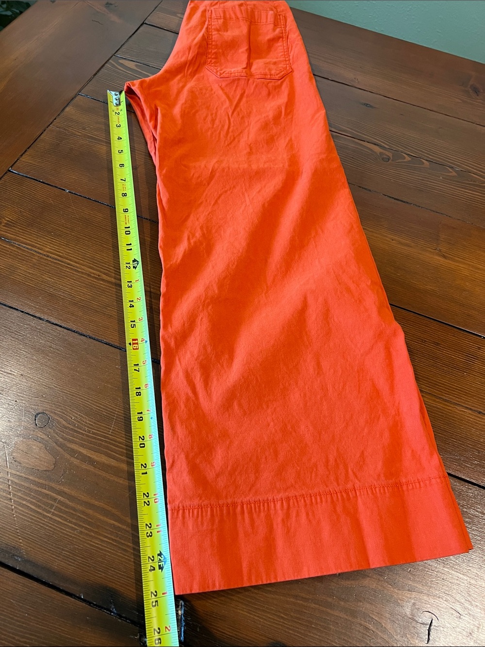 Maeve Anthropologie - The Colette High Waist Wide Leg Orange - Size 26 - Picture 13 of 13